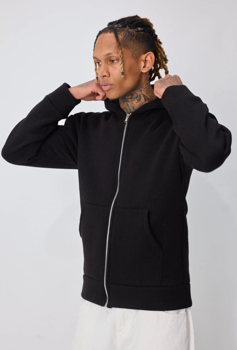 Melyise Zip Hoodie Zwart